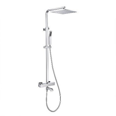 Cross border shower set for Northern Europe all copper bathroom hotel home shower constant temperature intelligent shower